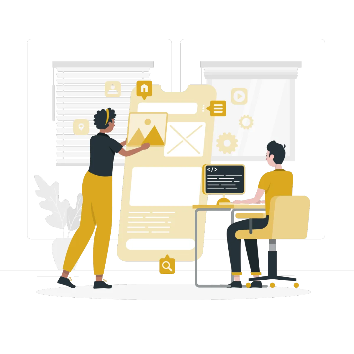 Features and functionality illustration